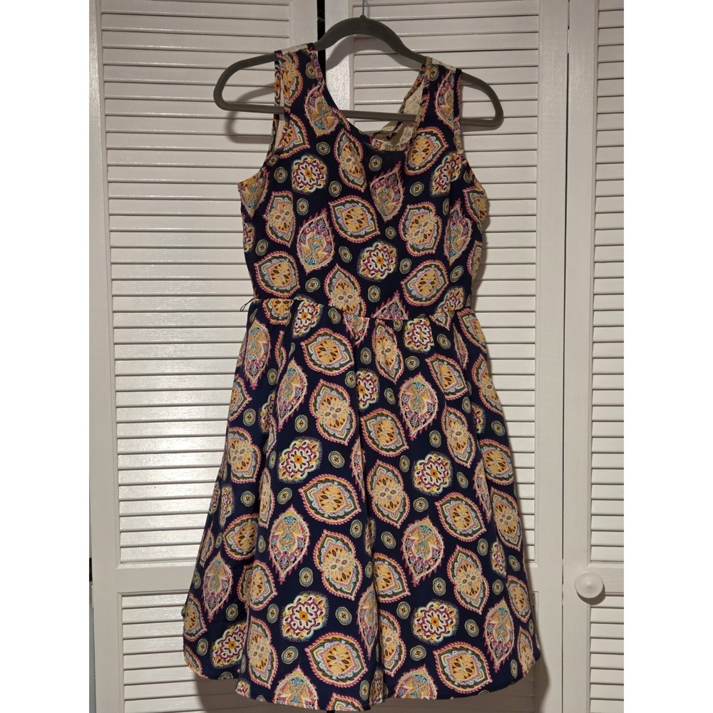 Red Camel Paisley Boho Dress Size 11